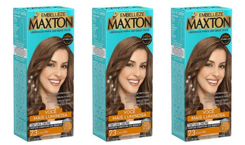 Coloraçao Maxton 7.3 Louro Mel-kit C/3un