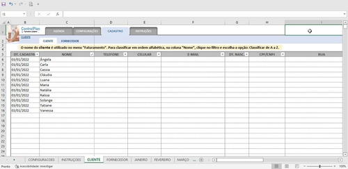 Planilha Para Gestão De Serviços - Depilação - 2.0