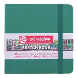 Libreta Art Creation Verde Bosque 12x12cm 140gr 80hjas