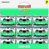 Microcasetes Maxell Mc-60 Ur (paquete De 9), Paquete De 9
