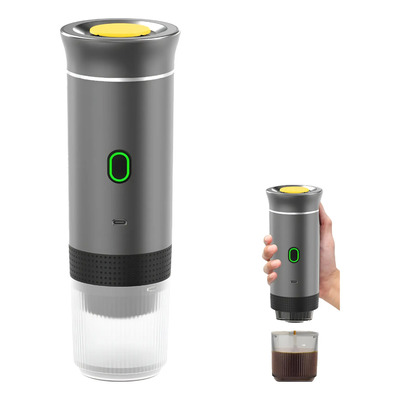 Cafetera Espresso Portátil Inalámbrica Con Calefacción 60 Ml