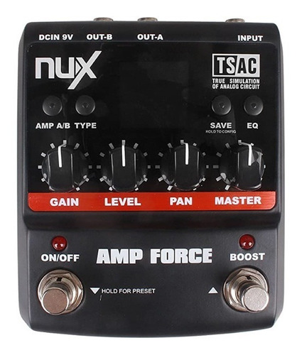 Pedal De Efectos Nux Amp Force Modeling Amplifier Simulator