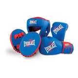 Kit Boxeo Infantil Juvenil Everlast Cabezal Guantes Foco Cke