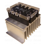 Pack 5x Solid State Relay Trifasico Disipador 25a 440v