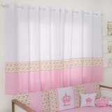 Cortina Para Quarto De Bebe Princesa Rosa Ju