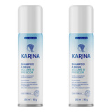  Kit 2 Shampoo A Seco Karina Volume Frescor Capilar 150ml