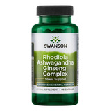 Rhodiola, Ashwagandha Y Ginseng Complex 60cap Swanson