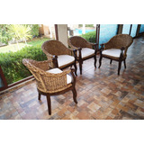 Set De Rattan Natural