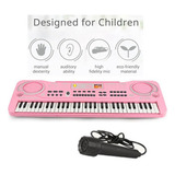 Piano Teclado Musical Infantil Micrófono Eléctrico Karaoke