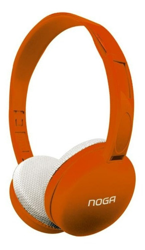 Auriculares Vincha Noga Ng-903 Celular Tablet Livianos Hi-fi Color Naranja