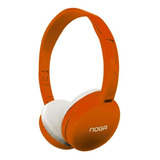 Auriculares Vincha Noga Ng-903 Celular Tablet Livianos Hi-fi Color Naranja