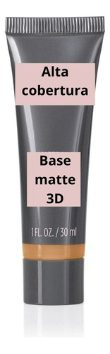 Base Matte Alta Cobertura Bronze W130 Profissional 3d