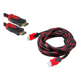 Cable Hdmi 5 Metros Mallado. Doble Filtro Núcleo De Ferrita