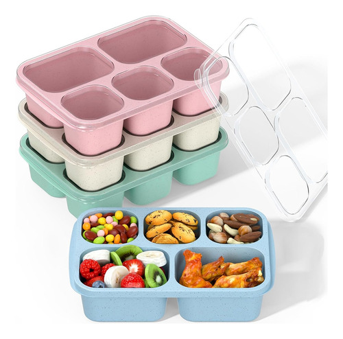 Fiambrera Portátil Lunchera Alimentos Compartimientos 4pc