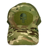 Gorra Punisher Eagle Claw Regulable Con Velcro Y Red