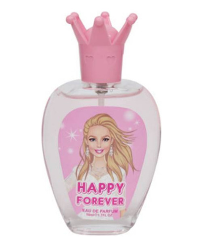 Perfume Para Niña Princesa Rosada  Happy Forever 50 Ml