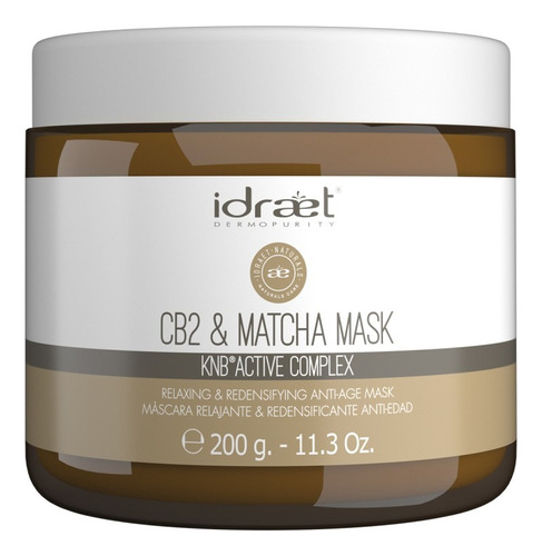 Idraet Mascara Antiage Relajante Cb2 & Matcha Pro Mask 200gr
