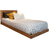 Cama Una 1 Plaza Nordica Escandinava Retro Vintage Madera