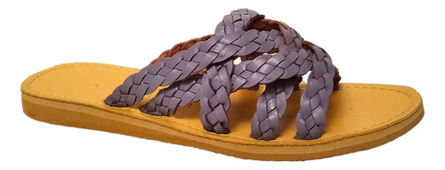 Huarache Sandalia Plataforma Mujer Lila Monarcas Artesanias