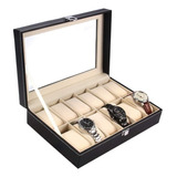 Estuche Organizador 12 Relojes Cuero Sintetico Envio Ya