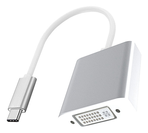 Convertidor De Cable Usb3.1 C Macho A Dvi, Adaptador De Alim