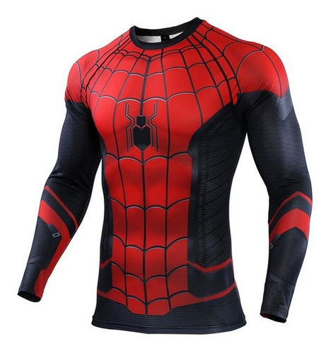 Playera De Compresión Spiderman Para Hombre Ropa Deportiva