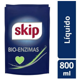 Jabon Liquido Skip Bio Enzimas Para Ropa Doypack X 800 Ml