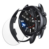 2 Protector De Pantalla + 2 Funda Para Galaxy Watch3-45mm 