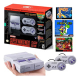 Super Nintendo Snes Classic Edition Mini + 02 Controles+ Vários Jogos