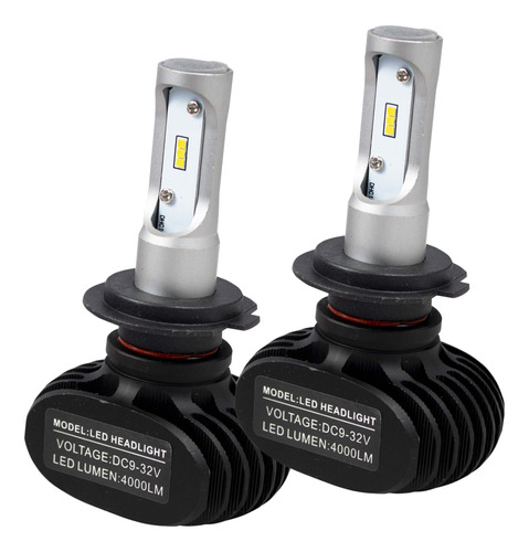 2 Focos H7 Led S1 Csp Lumileds 8000 Lumens Luz Blanca