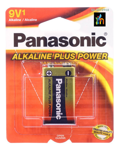 Pila Bateria Tipo 9v Cuadrada Alcalina Alkalina Plus Power