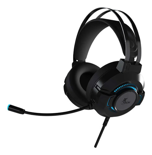 Auriculares Xtech Morrighan Gamer 3.5mm Led/usb Xth-565 Color Negro