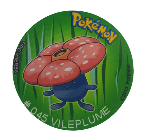 Mousepad De Tazo Pokemon De Modelo #045 Vileplume