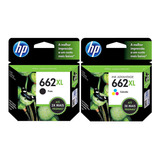 Cartuchos Hp 662xl Preto+color Originais 1510 3546 2546 1516