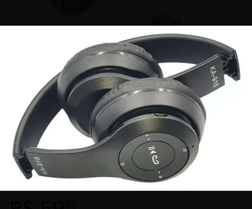 Headphone Estéreo Bluetooth Wireless P47 Cor Preto