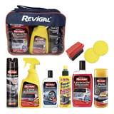 Kit Revigal  Cera Chamois Aplicador Lavacoche Y Bolso