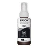 Botella Tinta Epson T664 Original Negro 70 Ml T664120 L380