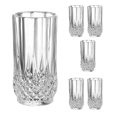 Set De Vasos De Cristal Elegantes Para Tus Bebidas Favoritas Transparente | Meses sin interés