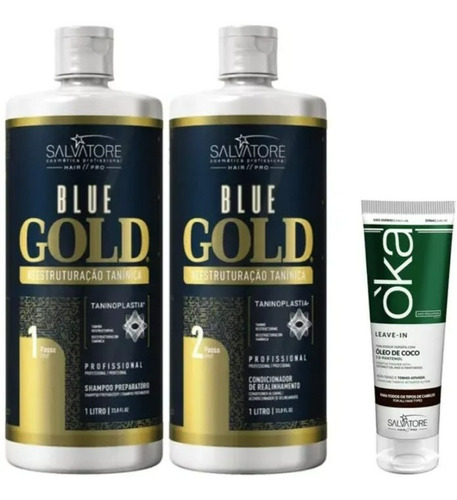 Salvatore Blue Gold 2x1 L - Passo 1 E 2 - Escova Progressiva