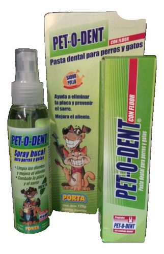 Pasta Dental + Spray Bucal Para Perro Gato