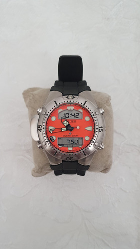 Citizen Aqualand Jp1060 Fundo Laranja Usado 