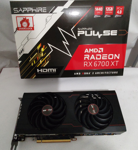 Placa De Vídeo Sapphire Pulse Radeon Rx 6700 Xt 12gb 