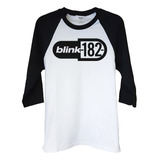 Polera Raglan 3/4 Blink 182 Logo Punk Abominatron