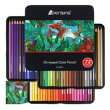 Set 72 Lapices Colores Arte Profesional Base Aceite Dibujo