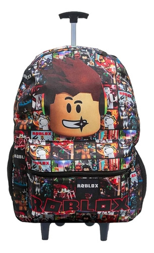 Mochila Roblox Infantil Juvenil Escolar Aulas Rodinhas