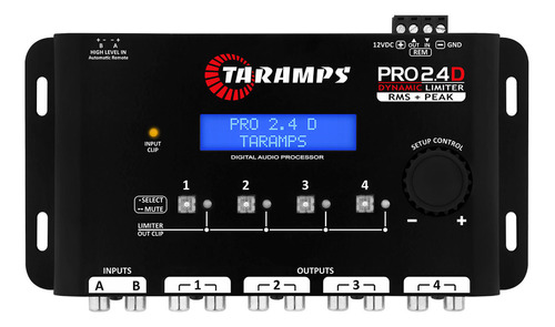 Pro 2.4d Taramps 4 Vias Processador De Audio Som Automotivo