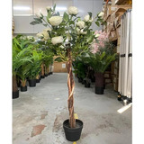 Roseira Artificial Arvore Para Decoração Planta Com 1.20m