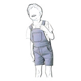 ( Moldes De Ropa) Jardinera Short Niño 2301