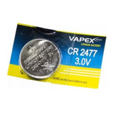 Pila Cr2477 Litio 3v Vapex Sensor Luces Alarma Vapex X 10 U