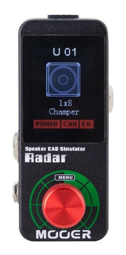 Pedal De Efecto Mooer Micro Radar Ms1  Negro